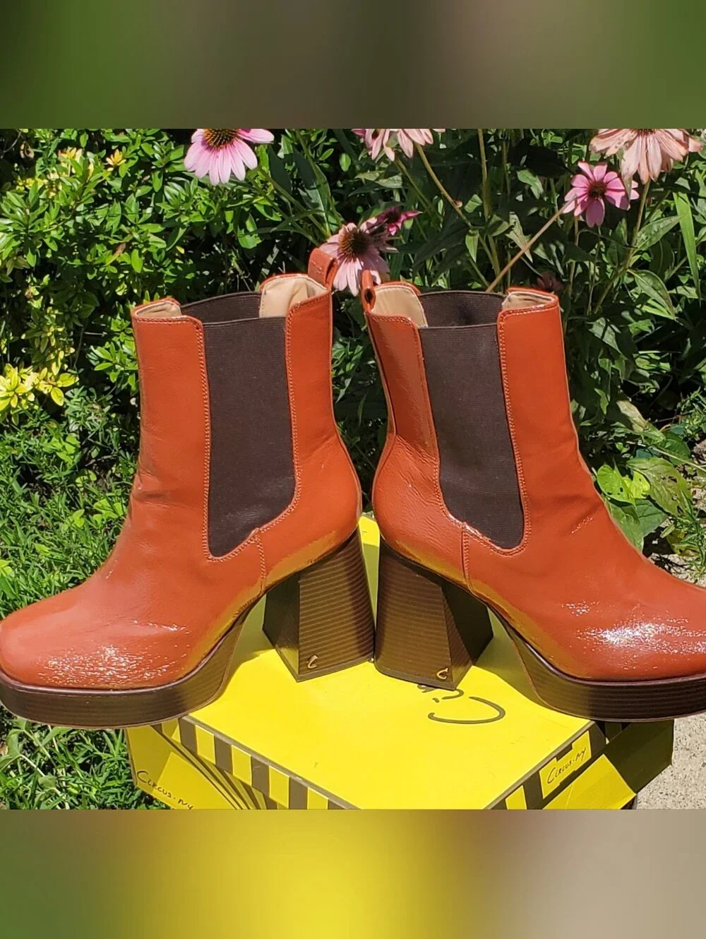 EUC - Circus by Sam Edelman Women’s Stace Platform Boot Size 10M Burnt Toffee